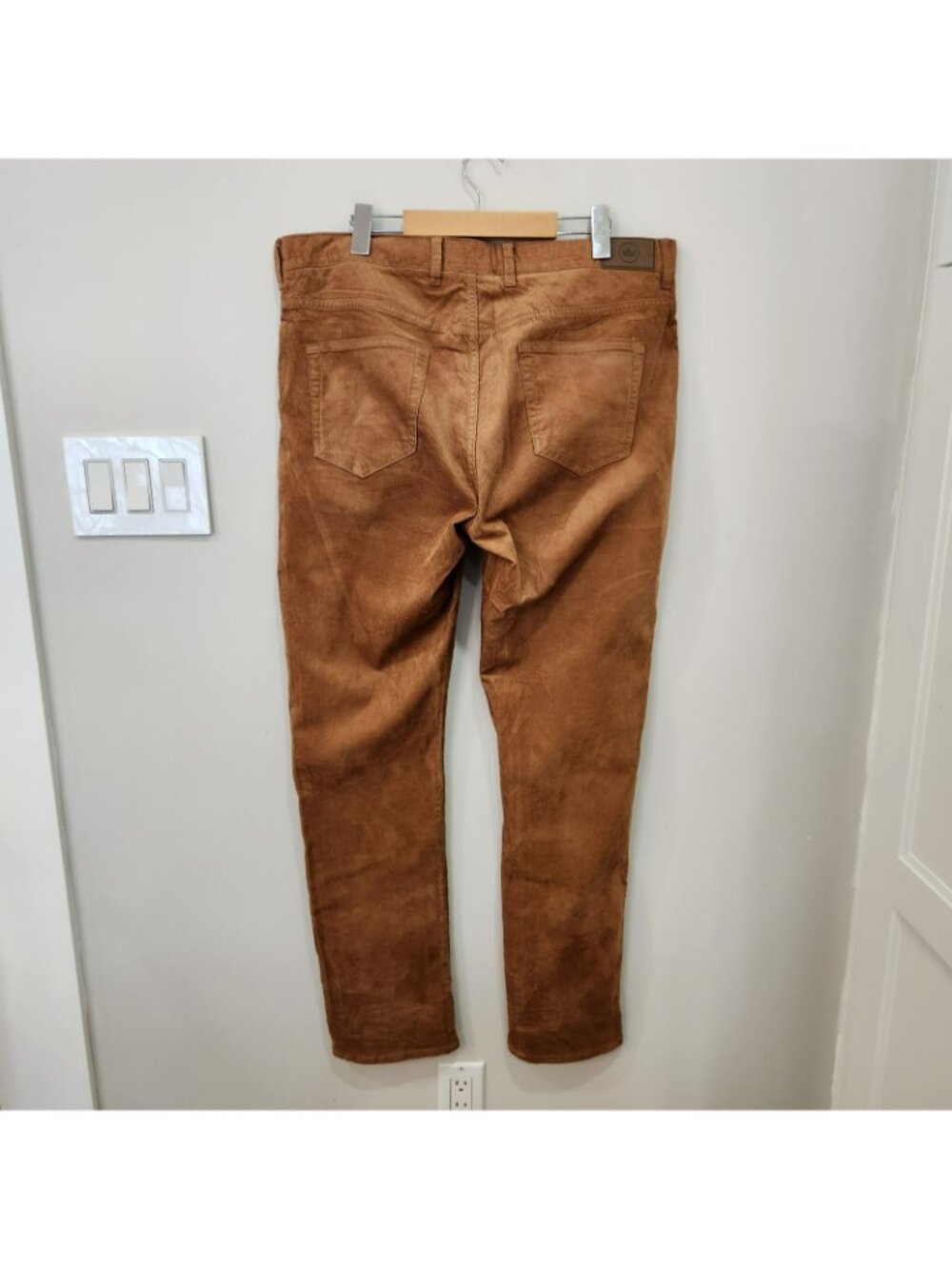Peter Millar 5 Pocket Corduroy Pants Brown Cotton Stretch Casual Mens 36x34 - Picture 2 of 12